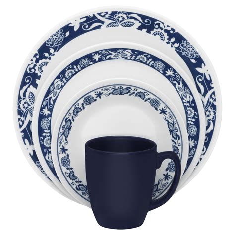 Mugs are made of porcelain or stoneware as noted on the package. . Corelle plates